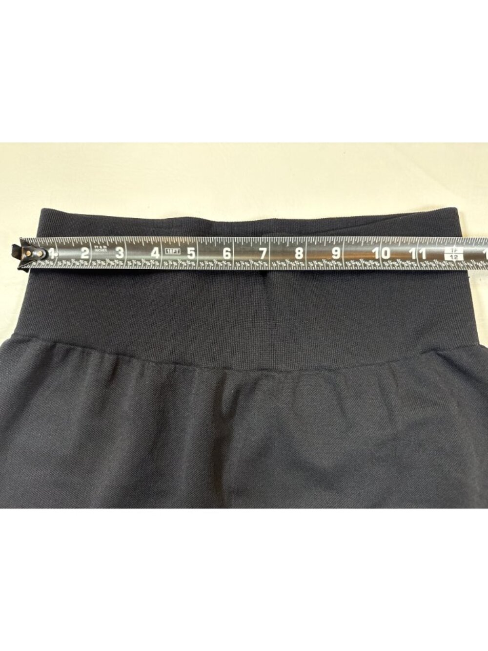 OQQ High-Waisted Black Stretch Yoga Pants Large Nylon Blend (LL616) - Picture 4 of 6